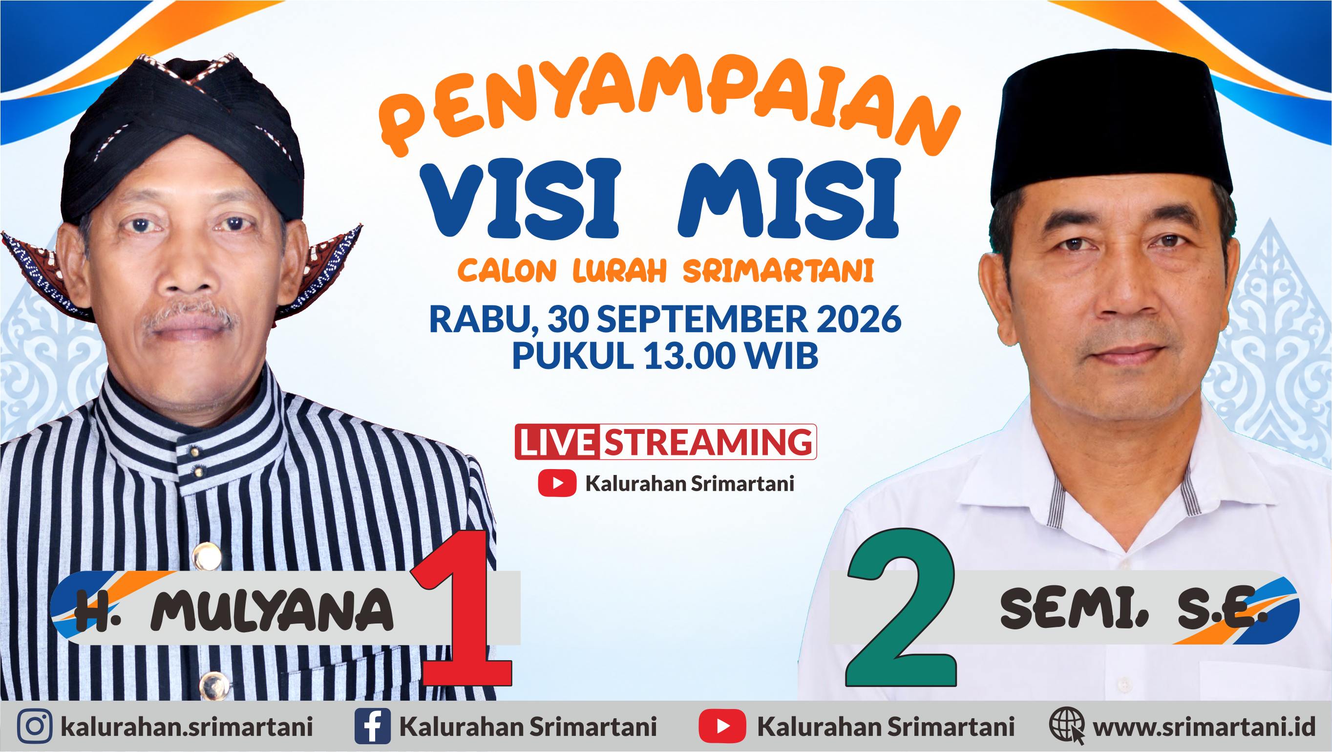 Penyampaian Visi Misi Calon Lurah Srimartani Tahun 2026
